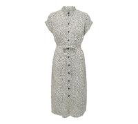ONLY Onlhannover S/S Shirt Dress Noos Wvn Vestido, Cloud Dancer/AOP: Black Graphic Dot, 38 Mujeres