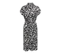 ONLY Onlhannover Vestido Camisero S/S Noos Wvn, Negro/AOP: Flor de Corona de Laurel, 42 para Mujer
