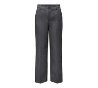 ONLY ONLHATTIE-Lana HW Wide Mel Pant TLR, Gris Oscuro, 40W x 32L