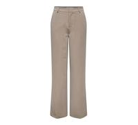 ONLY ONLHATTIE-Lana HW Wide Mel Pant TLR, Gris Topo. Detalles: Mezcla, 38W x 32L