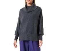 ONLY Onlhazel LS Cuello Cowlneck BF Knt Jersey de Punto, Gris Oscuro, L para Mujer
