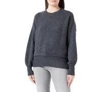 Only Onlhazel LS O-Neck BF Knt Jersey de Punto Mujer, Gris Oscuro, M