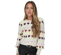 Only Onlhazel LS O-Neck BF Knt Jersey de Punto Mujer, Pumice Stone/Detalle: Melange, M