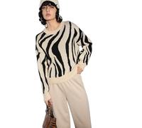 ONLY Onlhazel LS O-Neck Jq KNT Jersey para Mujer, Humus/patrón: Negro, S