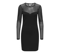 ONLY Onlheart-Becki L/S Mix Bodycondress Wvn, Negro, XS Mujeres