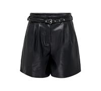 Only Shorts de mujer ONLHeidi polipiel con cinturón Negro 38 (M)
