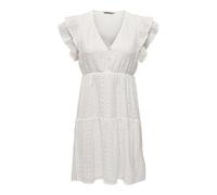 ONLY Onlhelena Lace Capsl Dress Wvn Noos Vestido de Verano, Blanco, S Mujeres