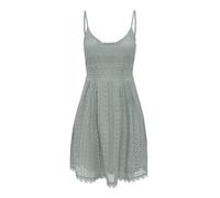 ONLY Onlhelena Lace S/L Short Dress Noos Wvn Elegante Vestido con Cuello En V Tirantes Ajustables Y Ajuste Normal, Yadeite, 36 Mujeres