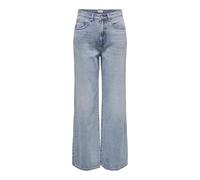 Only Onlhope Ex HW Wide DNM Guabox - Pantalones de Mezclilla para Mujer, Azul Claro (Mezclilla Azul Claro), 28W / 32L