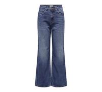 ONLY Onlhope Ex HW Wide Dnm Guabox Pantalones Vaqueros, Medio De Mezclilla Azul, 27W / 32L Mujeres