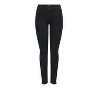 ONLY Onlhush Mid Skin ANK RW DNM Akm188 Noos, Black Denim, L / 32L