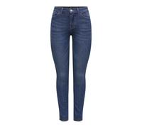 ONLY Onlhush SK RW ANK DNM Vaqueros de Cintura Media para Mujer, Dark Azul Denim, MW x 34L