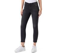 ONLY Onlhush SK RW ANK DNM Vaqueros de Cintura Media para Mujer, Negro Lavado, MW x 32L