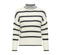 ONLY Onlibi L/S Higneck Jersey CC Knt Suter Pulver, Whitecap Gray/Stripes:w.Melange/Black, XL para Mujer