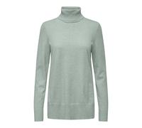 ONLY Onlibi LS Long Slit Rollneck CC KNT Jersey de Punto para Mujer, Gris Agua/Detalles: Mezcla, XS