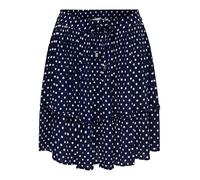 ONLY Onlibiza Life AOP Short Skirt Wvn Noos Falda Corta Primavera/Verano De Moda con Cintura Elástica, Azul Oscuro, XS Mujeres