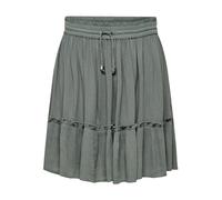 ONLY Onlibiza Life WVN Noos - Falda Corta para Mujer, Bálsamo Verde, M