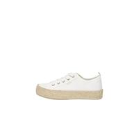 ONLY Onlida-1 Lace Up Espadrille - Zapatillas Deportivas para Mujer, Blanco, 40 EU