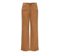 ONLY Onlina Life MW Str Faux Suede Pant Pnt, Nuthatch, S / 32L Mujeres
