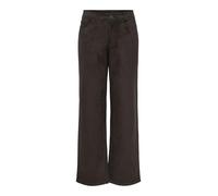 ONLY Onlina Life MW Str Faux Suede Pant Pnt, Pastel de Chocolate, M / 32L Mujeres