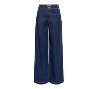 ONLY Onlingrid Mid Waist Wide Dnm Qyt, Dark Azul Denim, 26W / 32L Mujeres