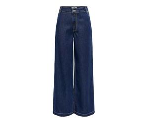 ONLY Onlingrid Mid Waist Wide Dnm Qyt, Dark Azul Denim, 27W / 32L Mujeres