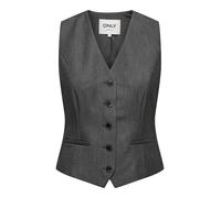 ONLY Onliris-Hattie Waistcoat Tlr, Gris oscuro, 34
