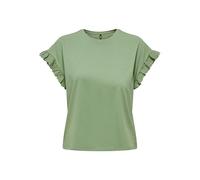 ONLY Onliris S/S Emb Top Jrs Camiseta, Color Verde, XL para Mujer