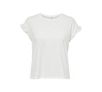 ONLY Onliris S/S Emb Top Jrs Noos, Cloud Dancer, Extra-Large Mujeres
