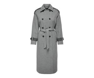 ONLY Onlirma Life Otw-Gabardina Abrigo, Gris, S para Mujer