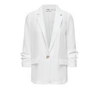 Only Onlita Life 3/4 Linen Look Blazer TLR, Blanco Brillante, 40 Mujeres