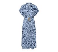 ONLY Onljakiri - Camiseta de Lino para Mujer (Talla SS), Azul (Cerulean), S