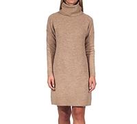 ONLY Onljana L/s Cowlneck Dress Wool Knt, Vestido Mujer, Marrón (Indian Tan Detail: W. Melange), 44 (Talla del Fabricante: X-Large)