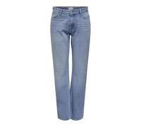 ONLY Onljane MW Str JNS Tai Jeans, Mezclilla De Color Azul Claro, 29W x 32L para Mujer
