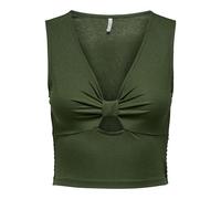ONLY ONLJANY S/L Twist Top JRS Camiseta sin Mangas, Grün, XL para Mujer