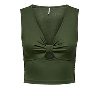 ONLY ONLJANY S/L Twist Top JRS Camiseta sin Mangas, Grün, M para Mujer