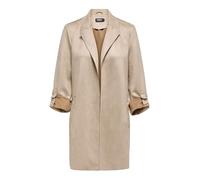 ONLY Onljoline Faux Suede Coat Life CC Otw, Silver Mink, L Mujeres