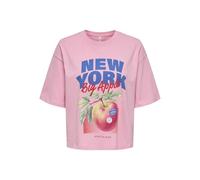 ONLY Onljossi S/S Life O-Neck Top Box Jrs, Romance Rose, L Mujeres