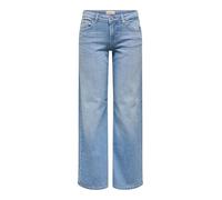 ONLY Onljudy LW Wide Leg Dnm Tai Jeans, Mezclilla De Color Azul Claro, 29W x 32L para Mujer