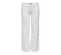 ONLY Onljudy-O LW Wide Leg Dnm Tai003 Noos, Blanco Denim, L Mujeres