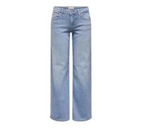 ONLY ONLJudy Pantalones Vaqueros de Pierna Ancha para Mujer con Pierna Ancha, Mezclilla De Color Azul Claro, M