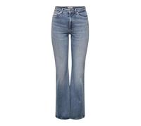 ONLY Onljuicy HW Flared DNM Dot023 Noos, Medio De Mezclilla Azul, 27W x 30L