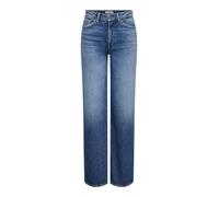 ONLY Onljuicy HW Wide Leg Dot330 DNM Noos, Dark Azul Denim, 29W / 32L