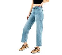 ONLY Onljuicy Life HW Wide Leg Nas365 Noos Jeans, Medio De Mezclilla Azul, 30W / 30L para Mujer