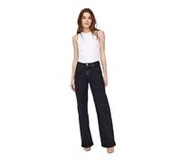 ONLY Onljuicy Life HW Wide Leg Noos Jeans, Black Denim/Detail:nas244, 29W / 30L para Mujer