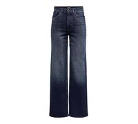 ONLY ONLJUICY Vaqueros Anchos de Pierna Ancha de Cintura Alta Pantalones Vaqueros de Corte Ancho, Azul Denim, 26W / 32L