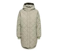 ONLY Onljuliet Quilted Hood Zip Coat Otw Noos, Laurel Oak, S Mujeres