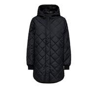 ONLY Onljuliet Quilted Hood Zip Coat Otw Noos, Negro, S