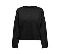 ONLY Onlkalana LS Boxy O-Neck Knt Suéter, Negro, M para Mujer