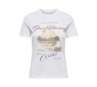 ONLY Onlkaren Reg S/S Dessert Top Box Jrs Caja de Postre, Blanco Brillante, S Mujeres